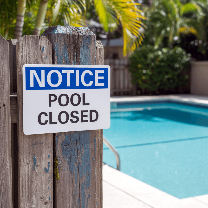 Notice Pool Closed - Image 2