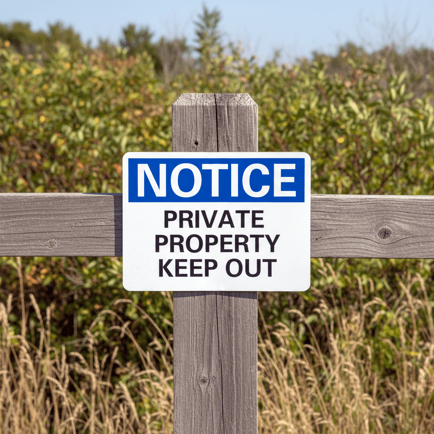 Notice Private Property Keep Out - Image 2