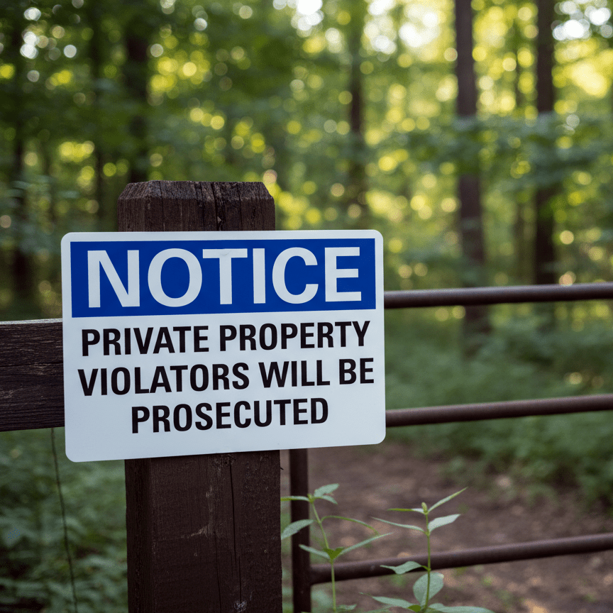 Notice Private Property Violators Will - Image 2