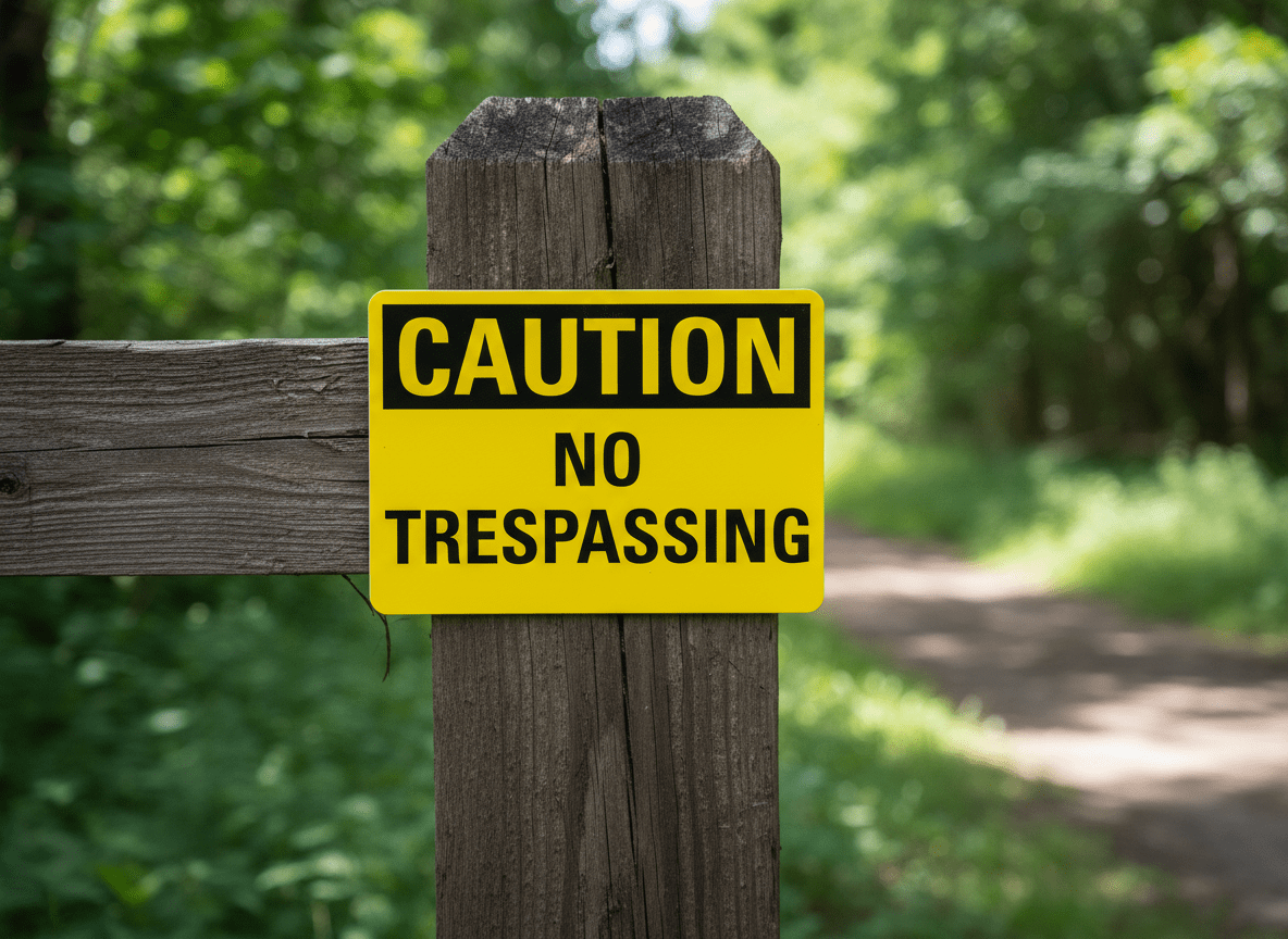 Caution No Trespassing - Image 2