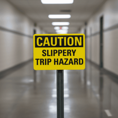 Caution Slippery Trip Hazard