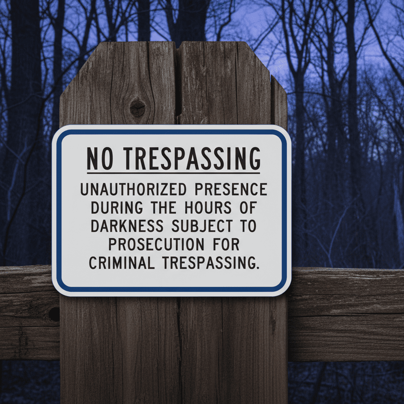 No Trespassing Unauthorized Presence - Image 2