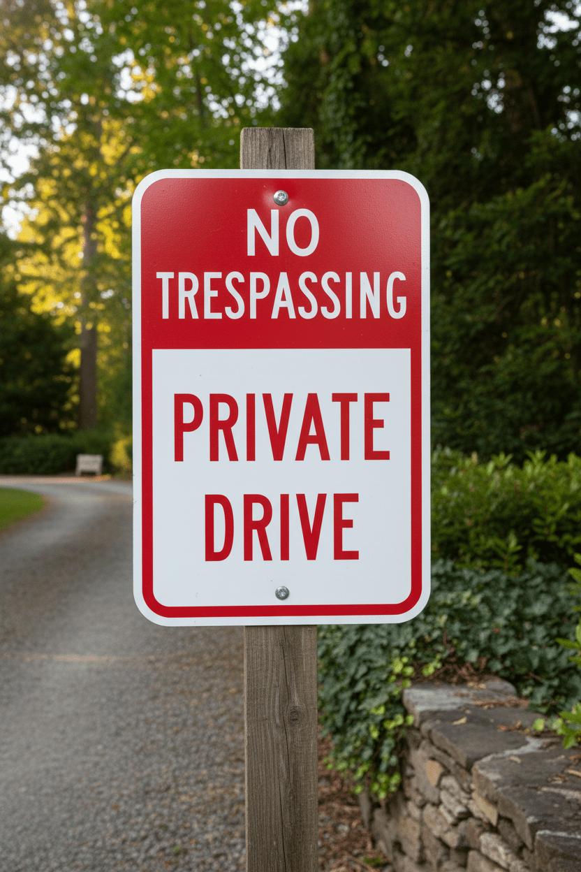 No Trespassing Private Drive - Image 2