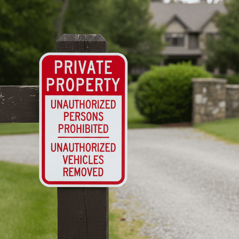 Private Property Unauthorized Persons Prohibited - Image 2