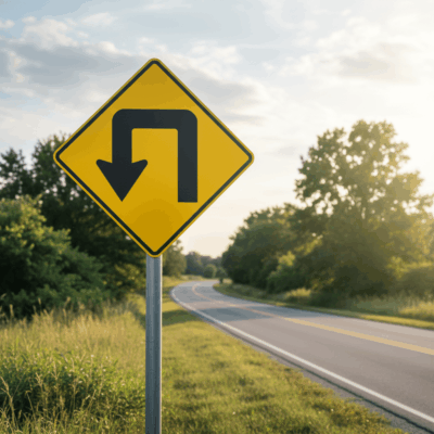 Left Turn Symbol