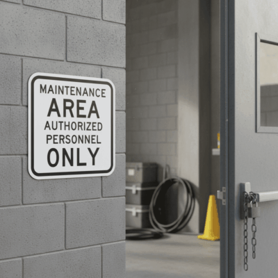 Maintenance Area Authorized Personnel Only