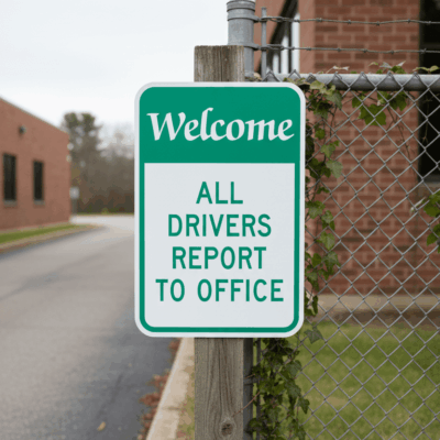 Welcome All Drivers Report To Office