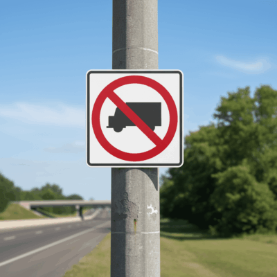 No Trucks Symbol