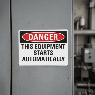 Danger This Equipment Starts Automatically