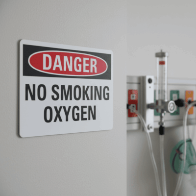 Danger No Smoking Oxygen
