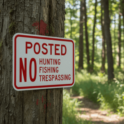 Posted No Hunting Fishing Trespassing