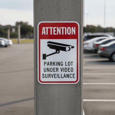Attention Parking Lot Under Video Surveillance
