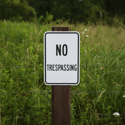 No Trespassing