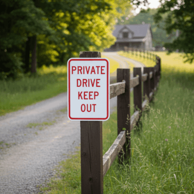 Private Drive Keep Out