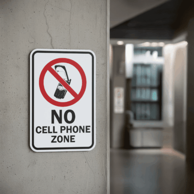 (Prohibitive Sym) No Cell Phone Zone
