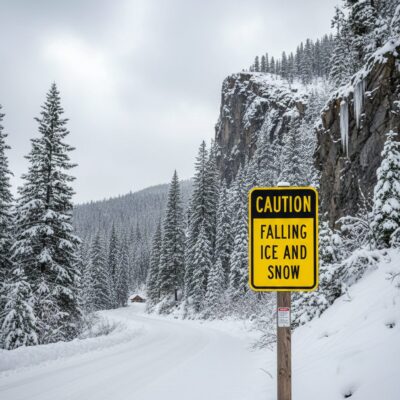 Caution Falling Ice And Snow