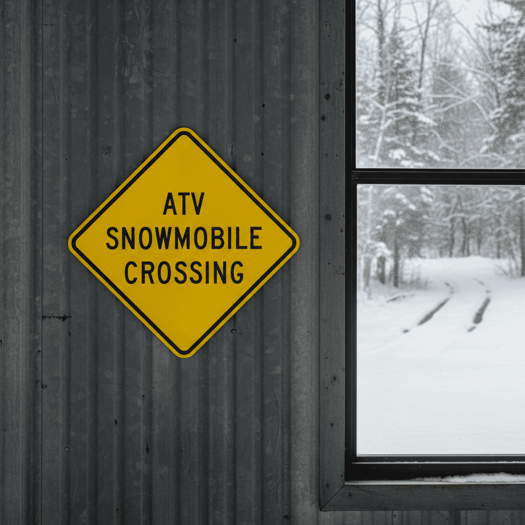 Atv Snowmobile Crossing - Image 2