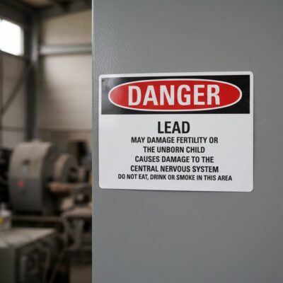 Danger Lead may damage fertility or the unborn child
