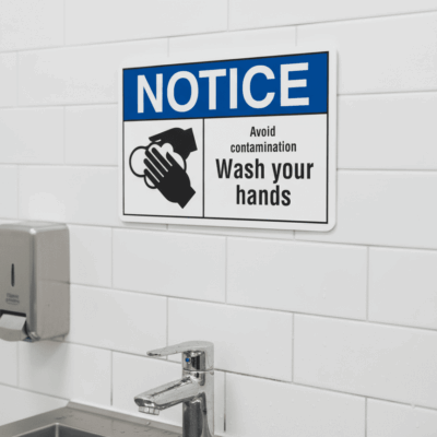 Notice Avoid contamination wash your hands