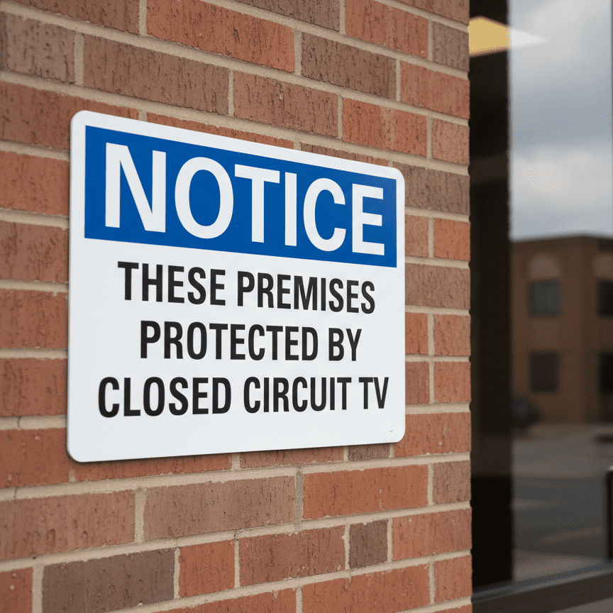Closed Circuit TV Notice Sign - Image 2