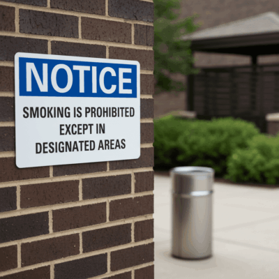 Engineer Grade No Smoking Notice Sign
