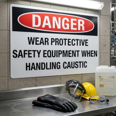 Protective Safety Equipment Danger Sign